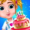 Baby Girl Birthday Party - Cake & Cards Decoration