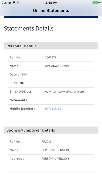 Screenshot #3 pour UPT Statements