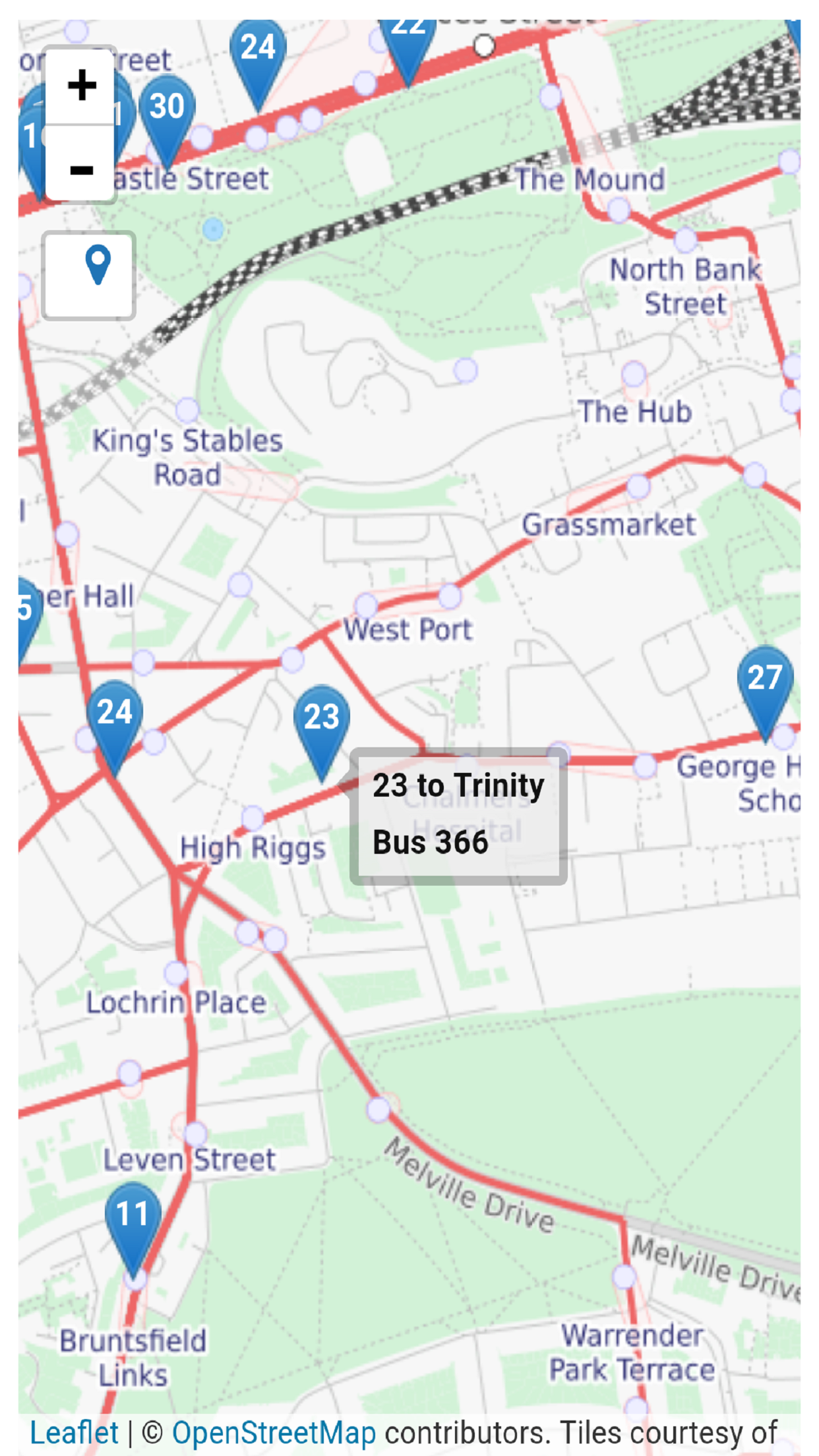 Edinburgh Lothian Bus Tracker screenshot 2