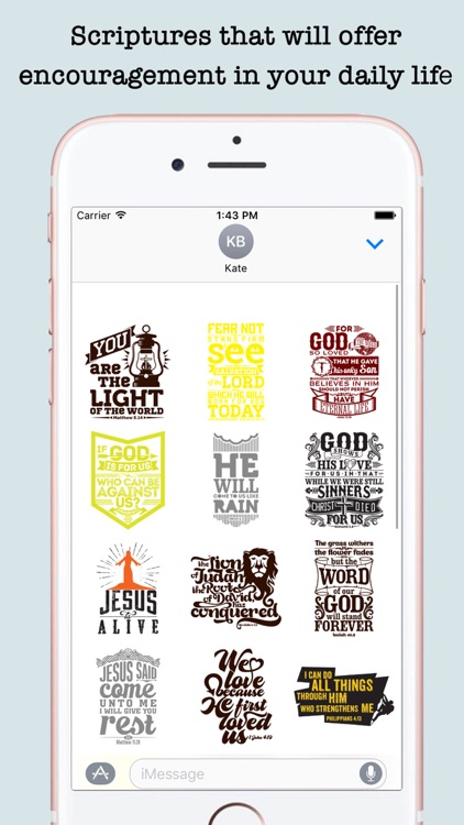 Bible Quotes Stickers For iMessage