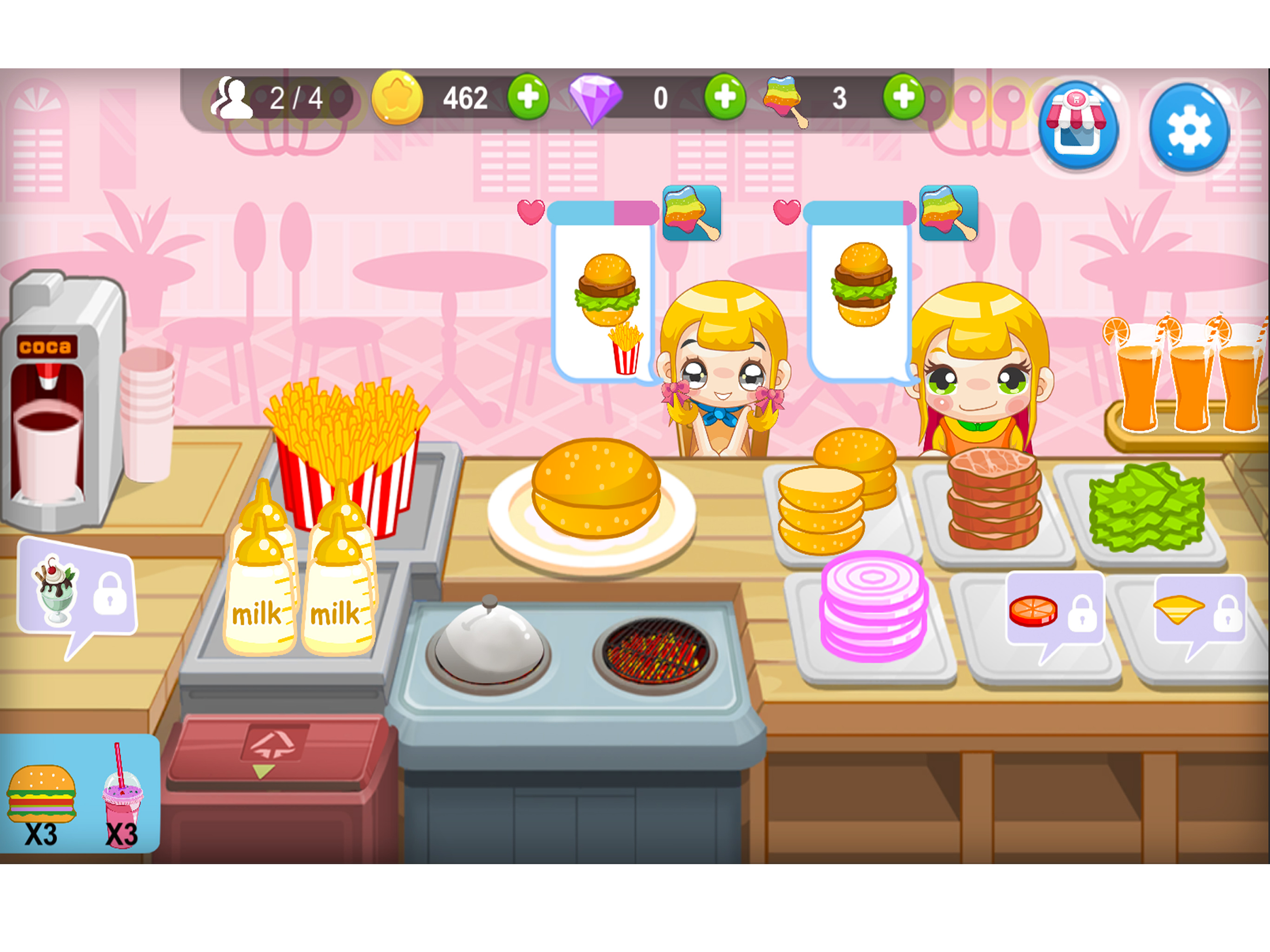Cooking Food Maker burger(for Girls） screenshot 5
