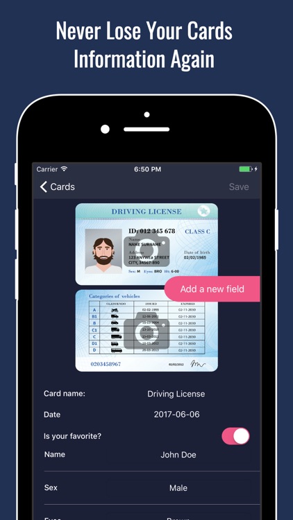 Any Card Wallet and Scanner Reader for Cards
