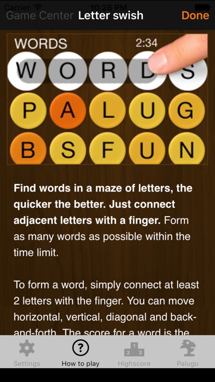 Letter swish - Criss Cross Words