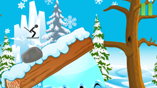 スティックマンサファリ冬のスキーエクストリームゲームのおすすめ画像1
