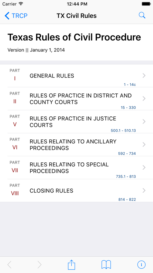 Texas Rules of Civil Procedure (LawStack's TX Law) - 8.533.20170611 - (iOS)