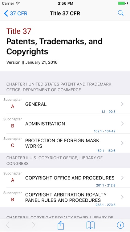 37 CFR - Patents, Trademarks, and Copyrights (Law)