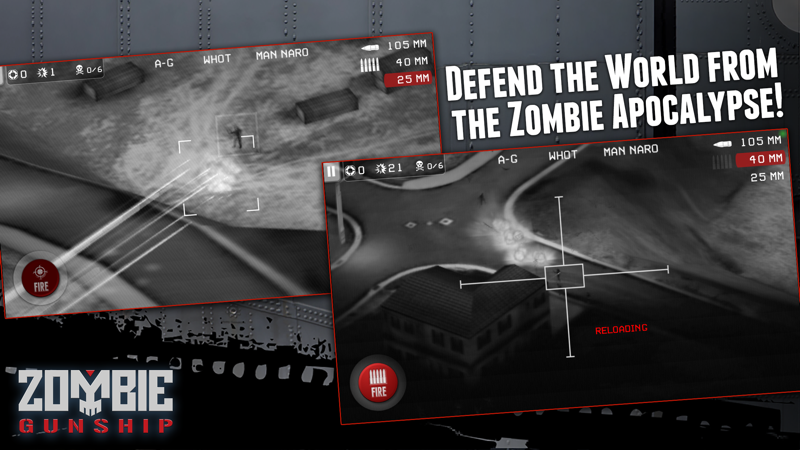 Zombie Gunship: Gun Down Zombies official gameplay screenshot 5