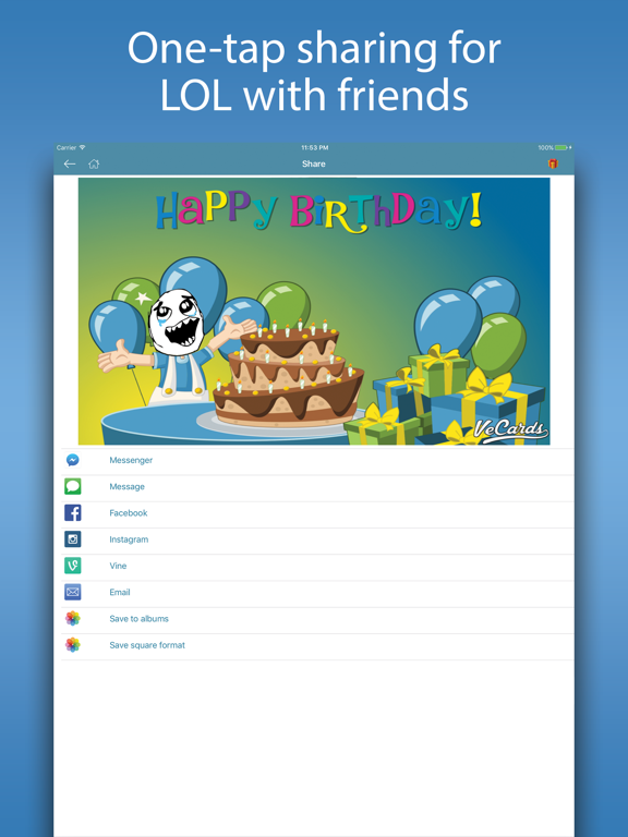 Video Rage Faces - Make Funny Memes & Rage Comics iPad screenshot 4 - Photo & Video app