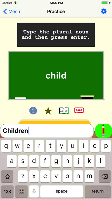 Screenshot #1 pour Irregular Nouns
