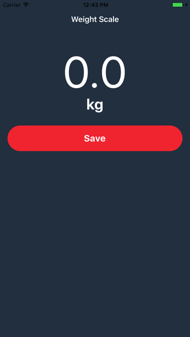 DBP Weight Scale Screenshot