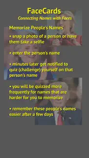 facecards - memorize people's names iphone screenshot 1