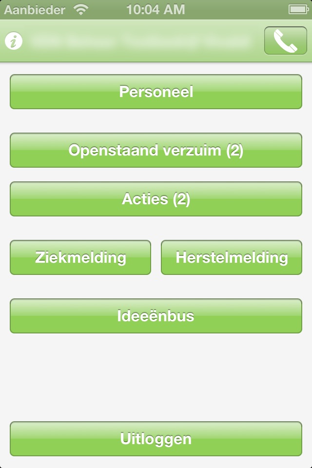 VerzuimInZicht Centraal Beheer screenshot 2