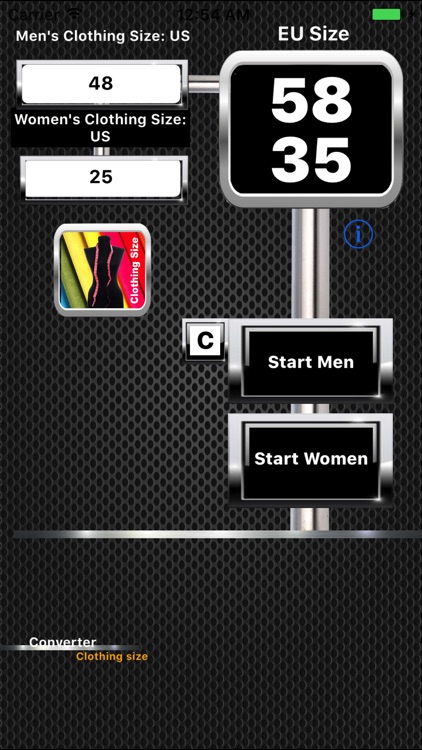 Clothing Size Converters Lite