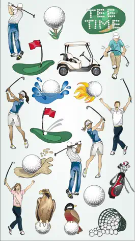 Game screenshot Golf Stickers & Emojis mod apk