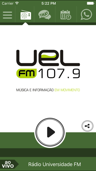 Screenshot #1 pour Rádio UEL FM