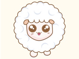 Cloudy Sheep Stickers, explore with fun and relax