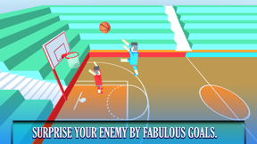 BasketBall Bouncy Physics 3D Cubic Block Party War screenshot