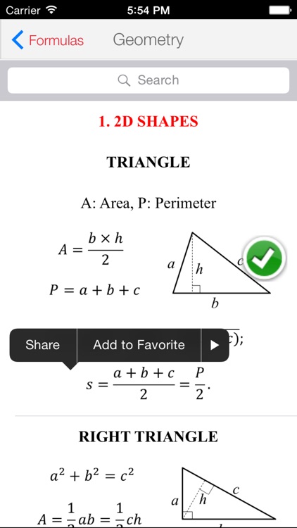 Maths Formulas Lite