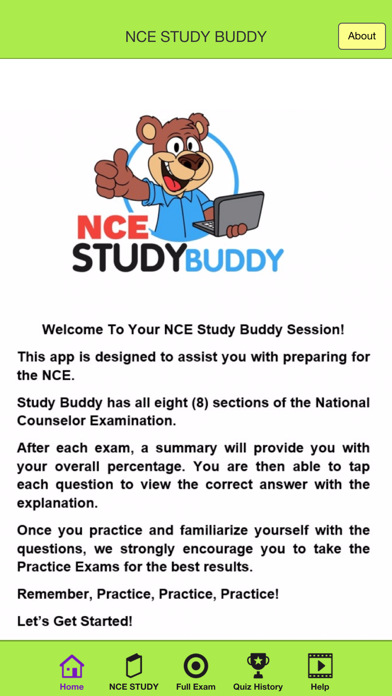 Screenshot 1 of NCE Study Buddy App