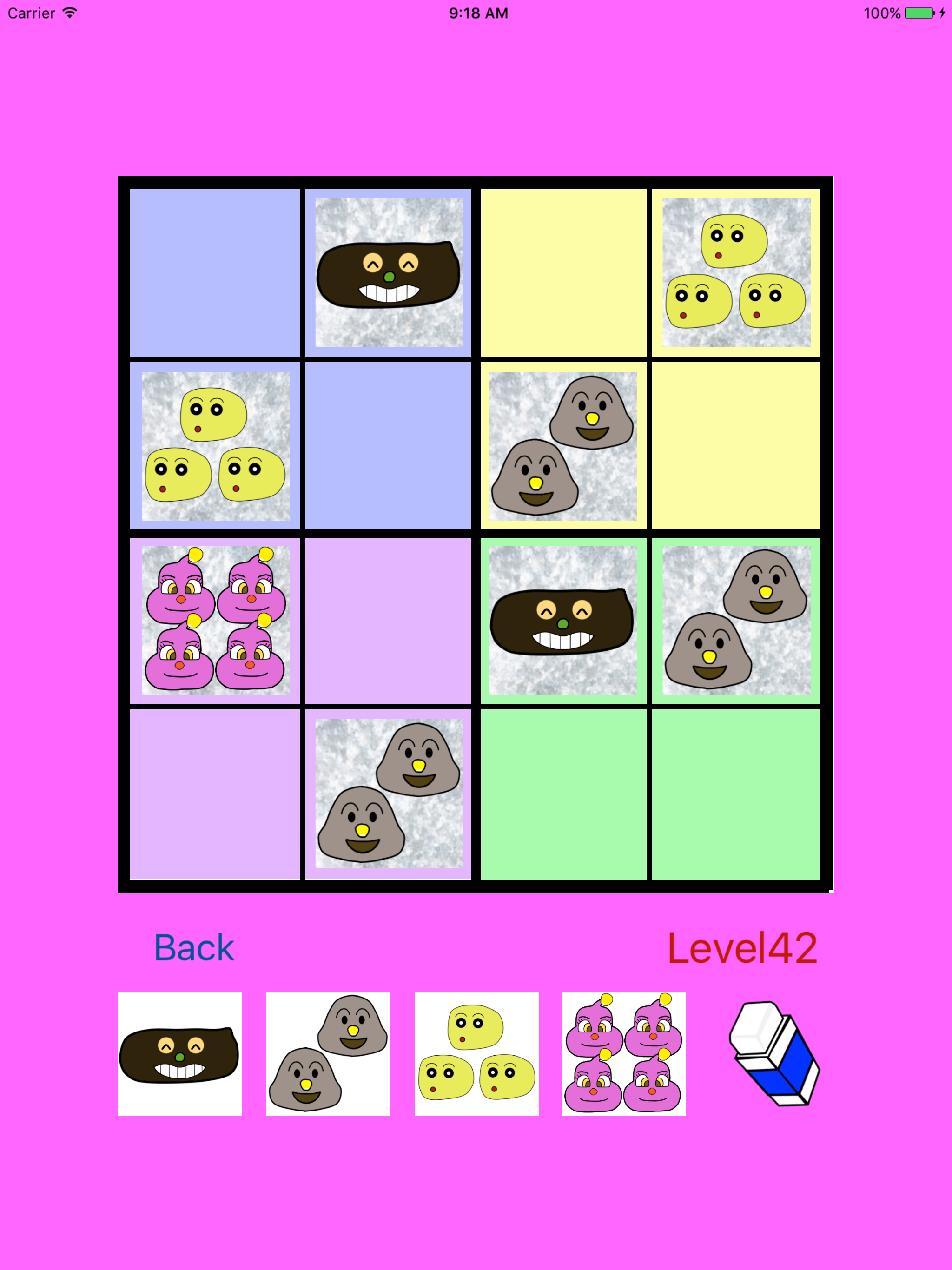 Easy SUDOKU with Faces!? 4x4,6x6,7x7 screenshot 6