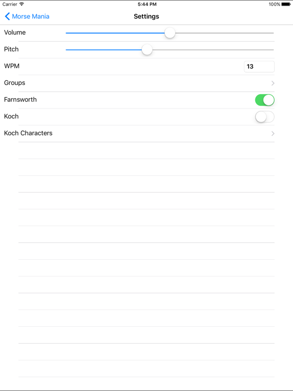 Morse Mania iPad screenshot 4 - Education app