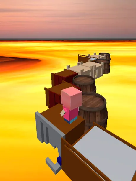 Golvet är lava 3D