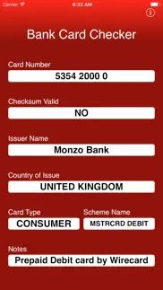 bank card checker iphone screenshot 2