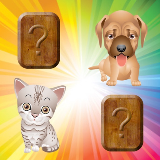 Match Game for Toddlers & Kids with Puppies & Cats icon