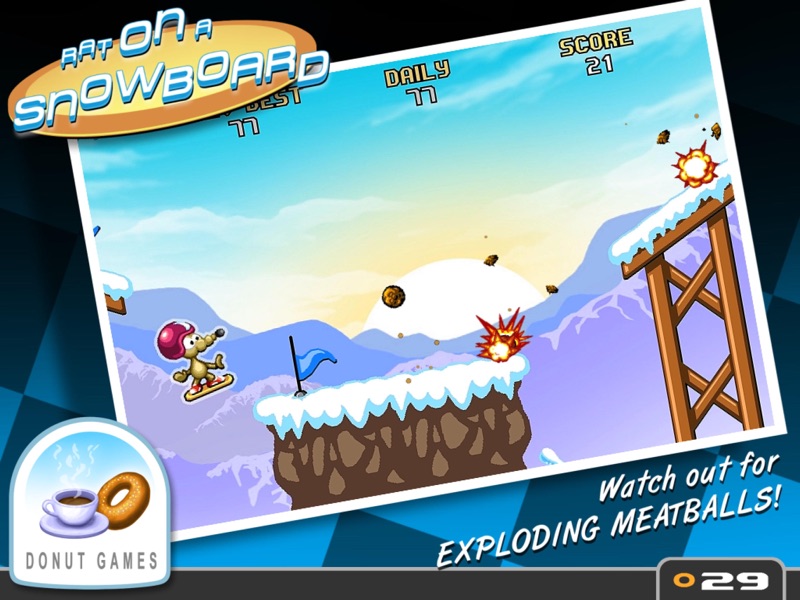 Rat On A Snowboard screenshot 5