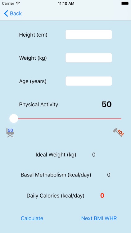 Nutrition Body Calculator