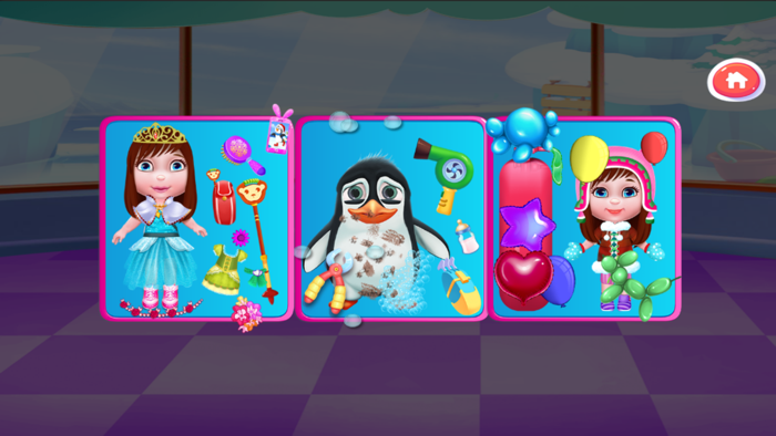 公主装扮和宠物护理