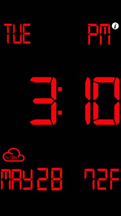 iDigital Big3 Alarm Clock - Largest Display Time Screenshot 2