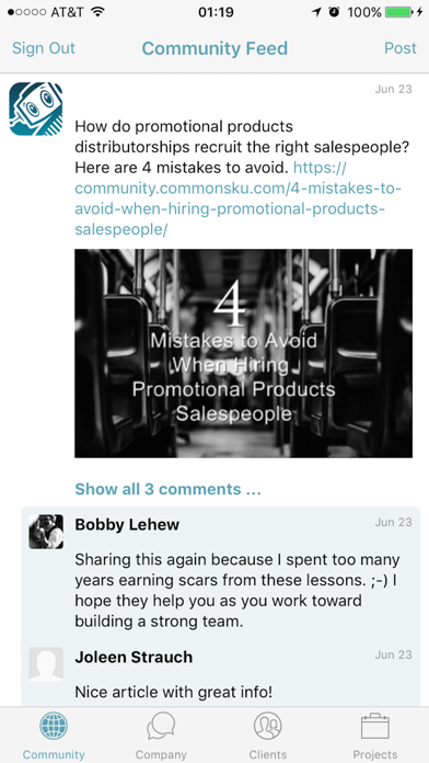 commonsku app screenshot