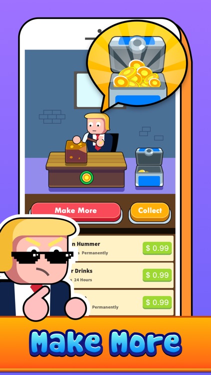 Make Money - Donald's coins, idle & click game