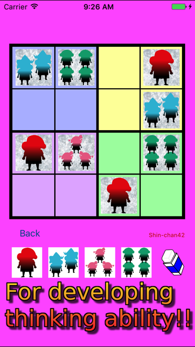 Screenshot #1 pour Easy Sudoku 4x4 to 7x7 for Color Figures