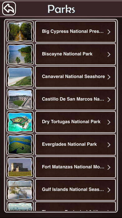 Florida National & State Parks Screenshot