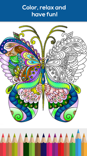 ‎iColor Club: Coloring book and pages for Adults Screenshot