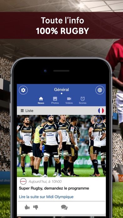 Screenshot #1 pour Rugby Addict : l’app 100% rugby