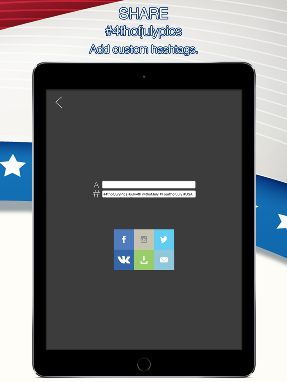 4th of July Pics – Patriotic pic stickers America iPad screenshot