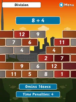 Game screenshot Wipeout Wall for iPad (Multiplication & Division) hack