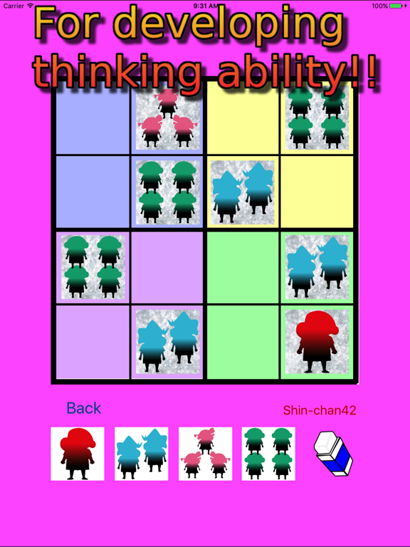 Screenshot #4 pour Easy Sudoku 4x4 to 7x7 for Color Figures