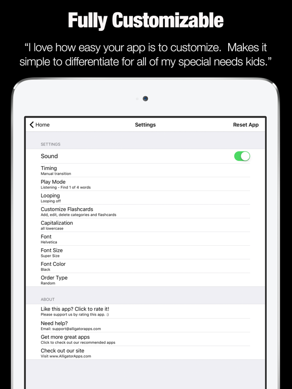 Fry Words iPad screenshot