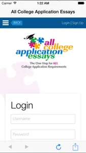 ALL COLLEGE APPLICATION ESSAYS screenshot #1 for iPhone