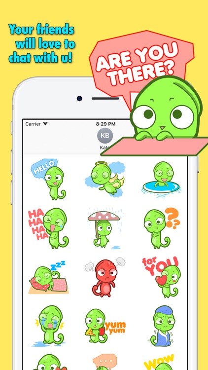 Chameleon Emoji Stickers