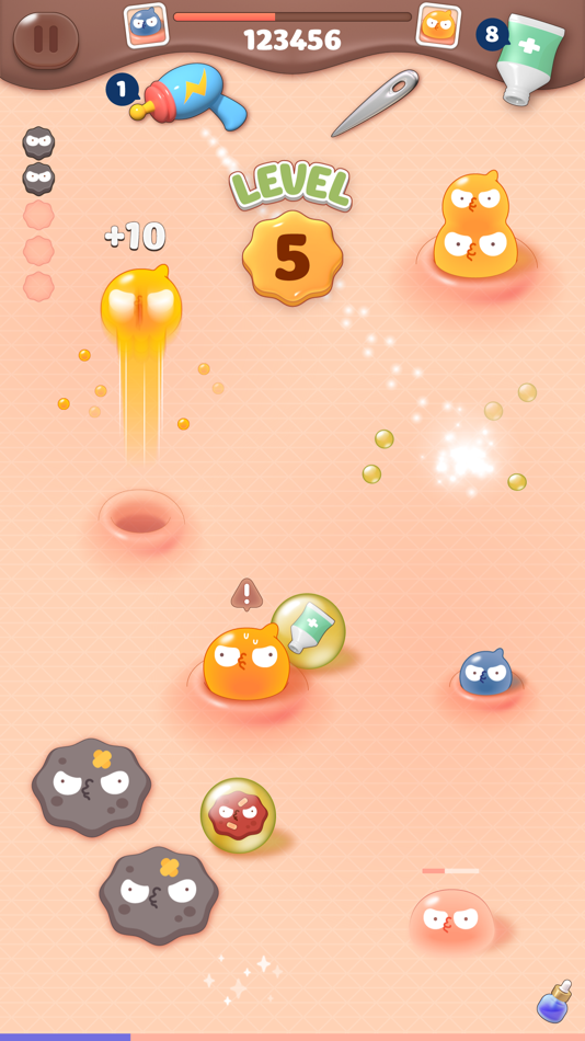 #2. Pimple POP-TINY MONSTERS RAID (iOS) Podle: GALBRO INC.
