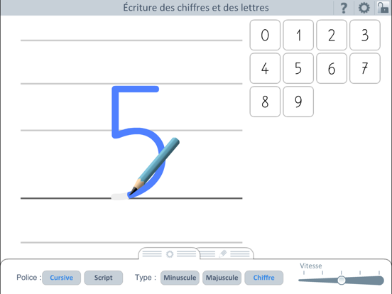 Screenshot #5 pour Outils pour l'école : Écriture chiffres et lettres