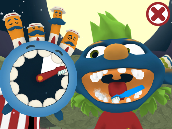 Brusheez - The Little Monsters Toothbrush Timer iPad screenshot 1 - Education app