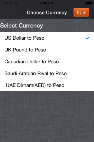 PHP Peso Exchange Rates screenshot 2