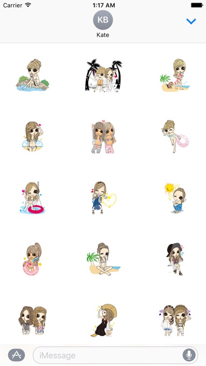 Beautiful Girls in Summer Sticker