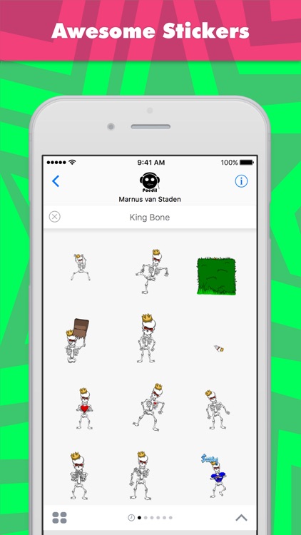 King Bone stickers by Poedil